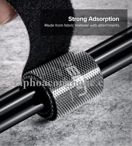 Ugreen 40355 3M màu Xám Dây dán Velcro đa năng tiện dụng LP124 30040355